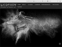 Tablet Screenshot of mercuryacademyofdance.com